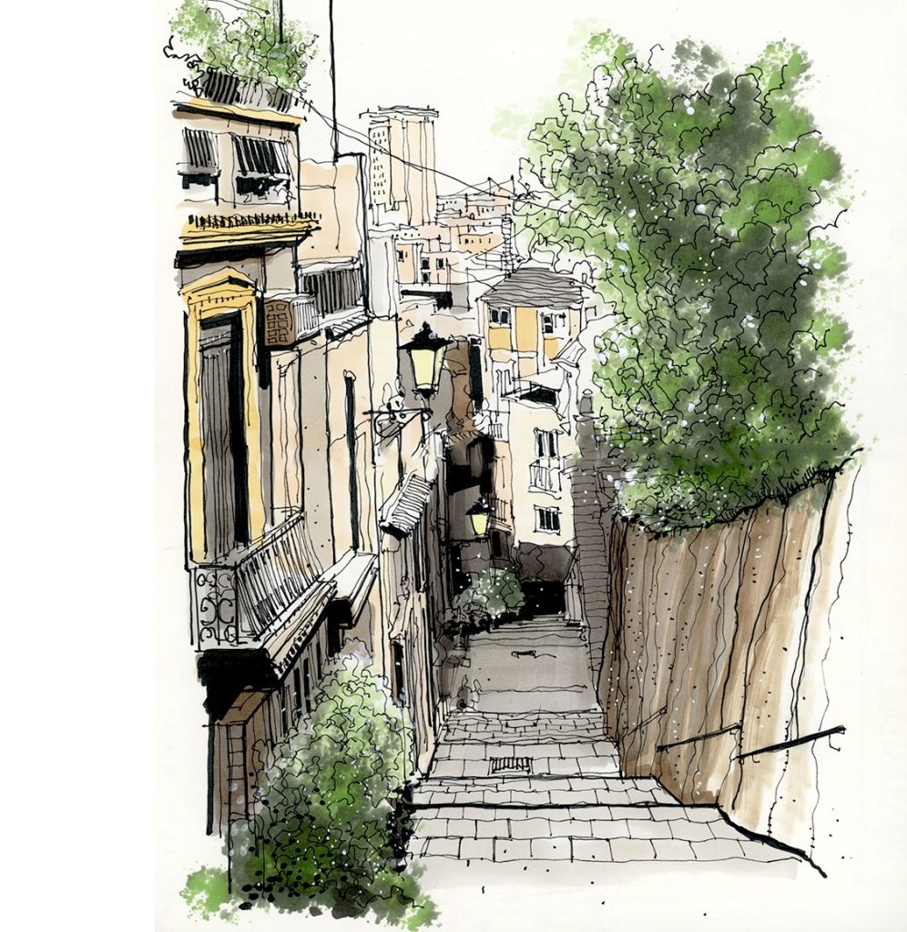 Sketching Ideas Malaga Lanes