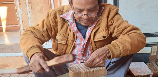 Creative Travel in India Block printing