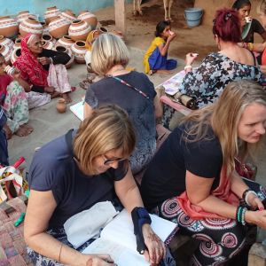 Connecting with other creatives while travelling